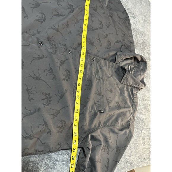 Molokai Surf Co. Men's Dinosaur Print Button Up Short Sleeve Shirt Size 2XL - Picture 3 of 8